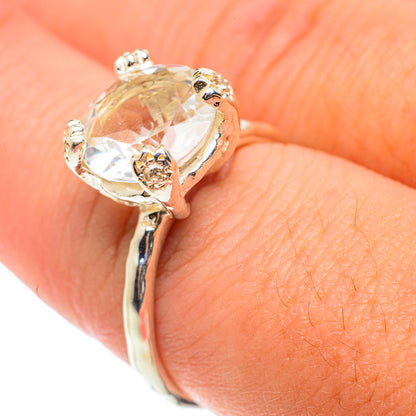 White Quartz Rings handcrafted by Ana Silver Co - RING66004