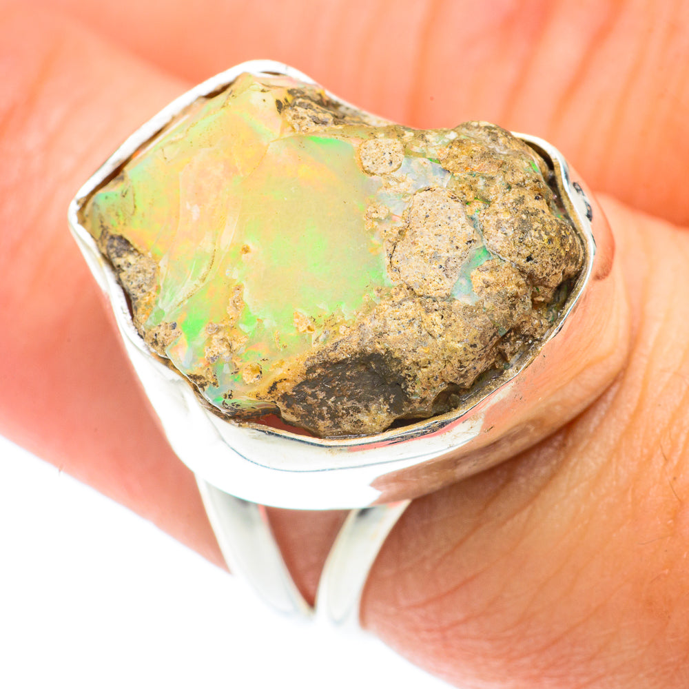 Ethiopian Opal Rings handcrafted by Ana Silver Co - RING66007