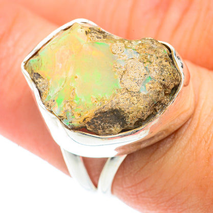 Ethiopian Opal Rings handcrafted by Ana Silver Co - RING66007