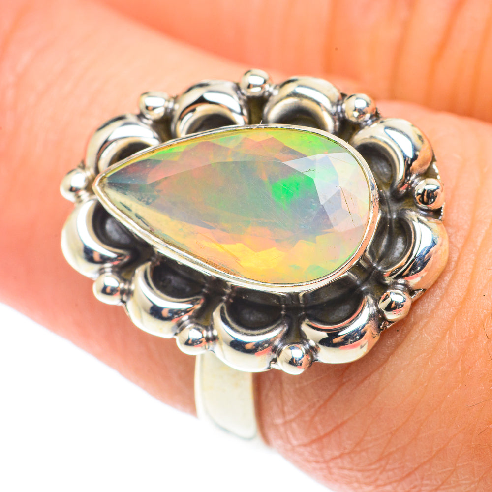 Ethiopian Opal Rings handcrafted by Ana Silver Co - RING66008