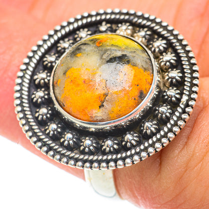 Bumble Bee Jasper Rings handcrafted by Ana Silver Co - RING66009