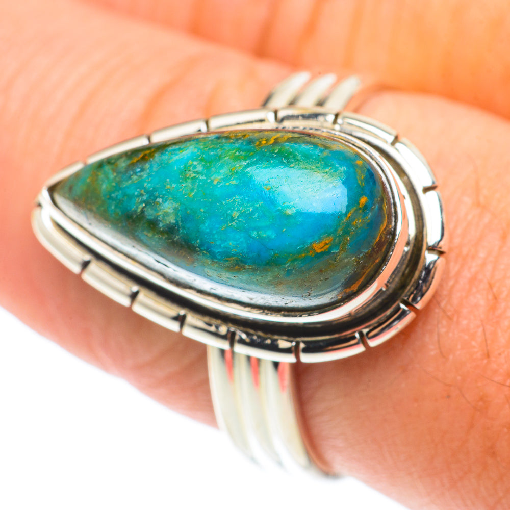 Chrysocolla Rings handcrafted by Ana Silver Co - RING66011