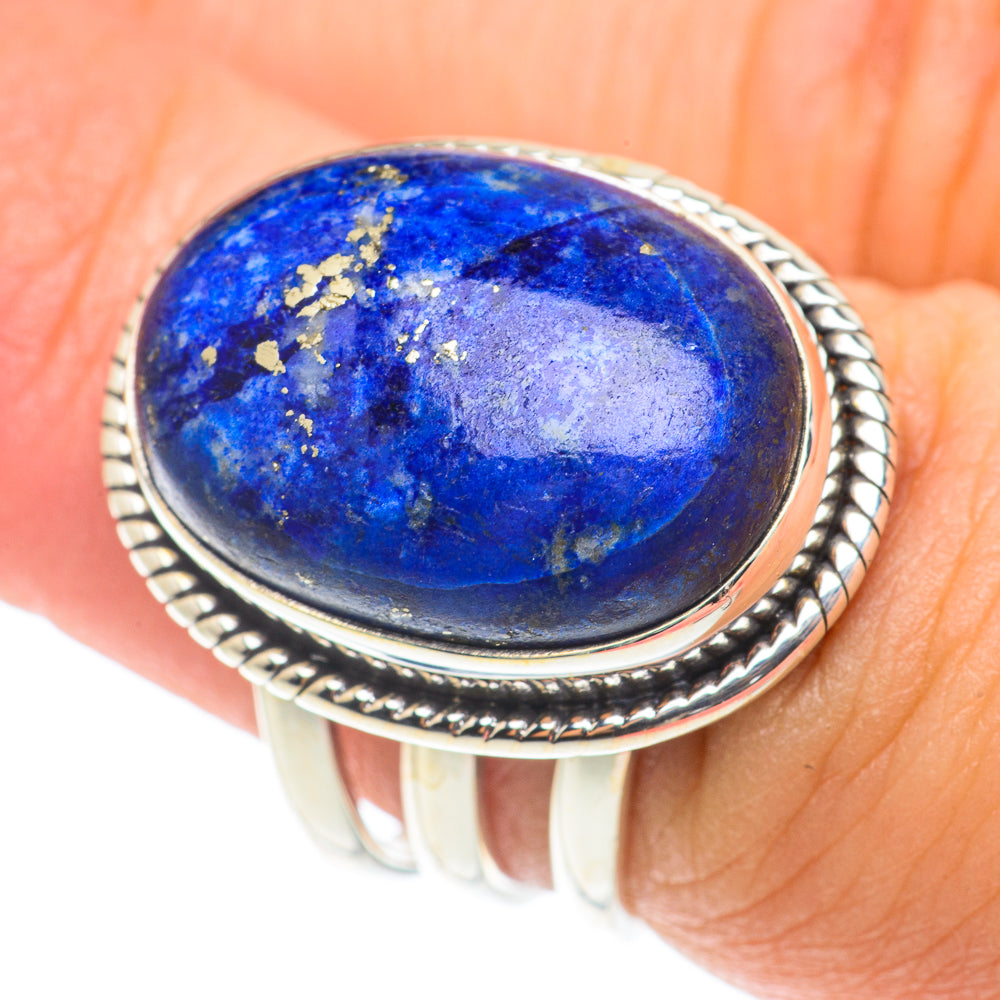 Lapis Lazuli Rings handcrafted by Ana Silver Co - RING66012