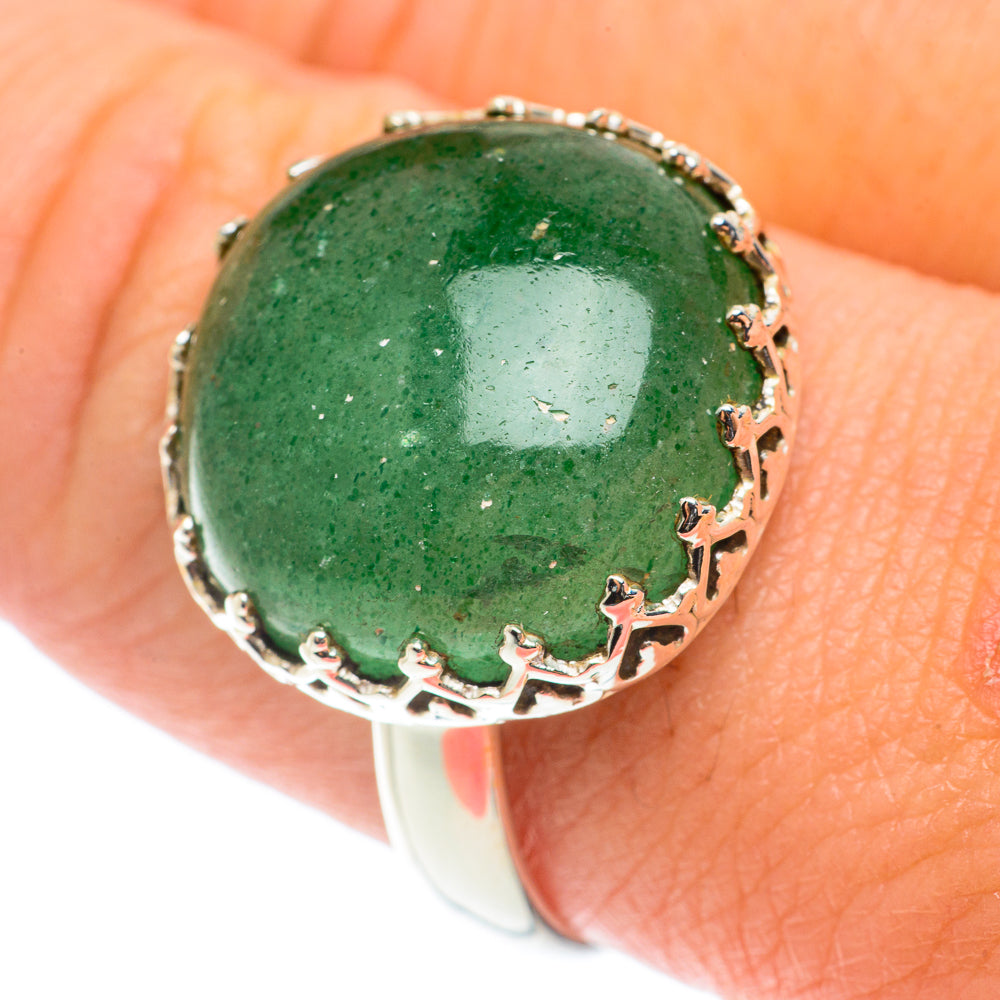 Green Aventurine Rings handcrafted by Ana Silver Co - RING66014