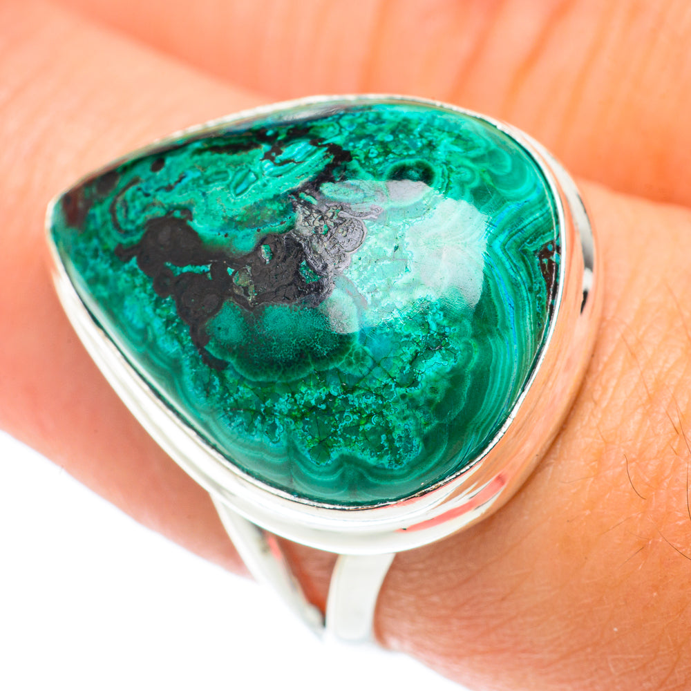 Chrysocolla Rings handcrafted by Ana Silver Co - RING66015