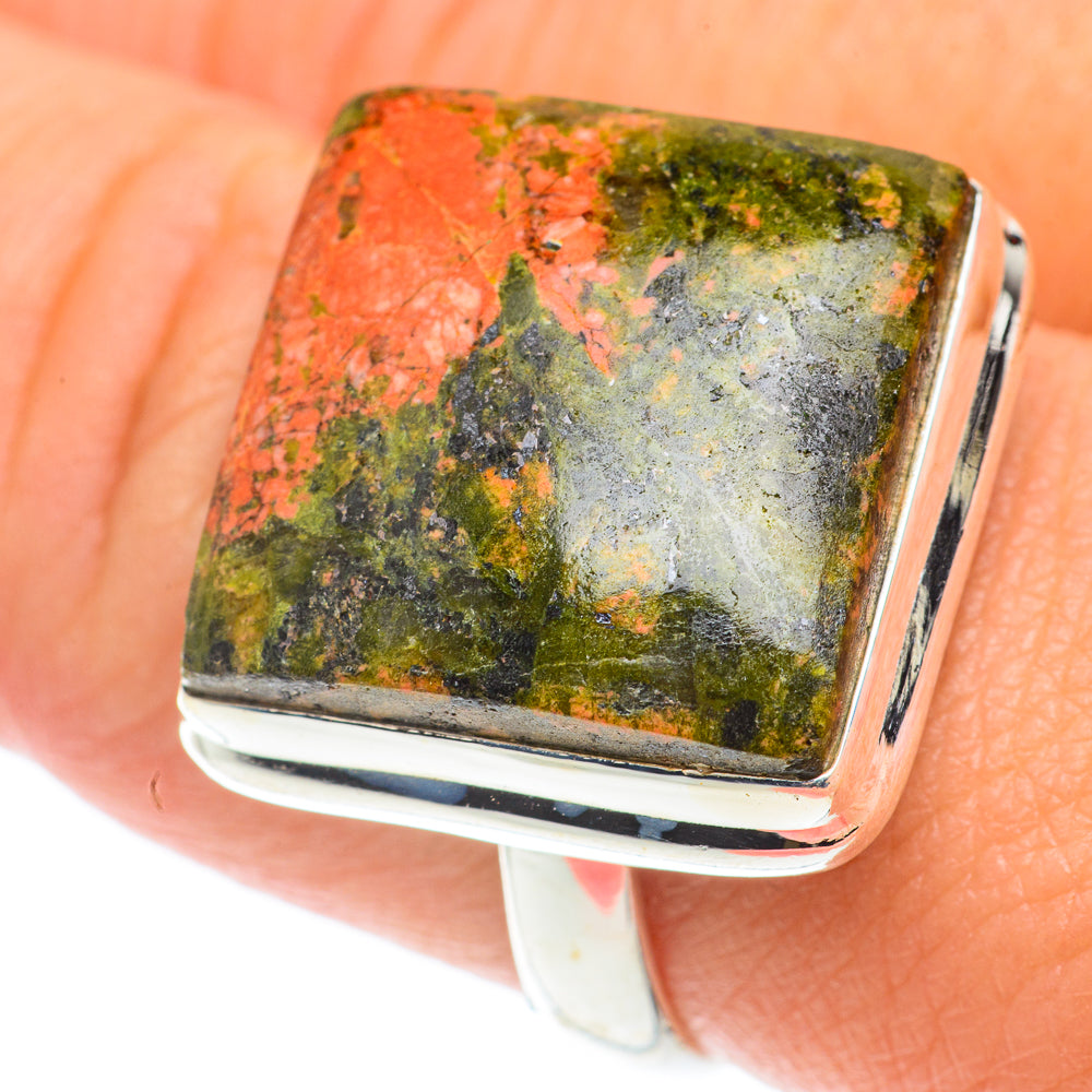 Unakite Rings handcrafted by Ana Silver Co - RING66016