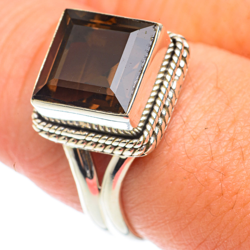 Smoky Quartz Rings handcrafted by Ana Silver Co - RING66019