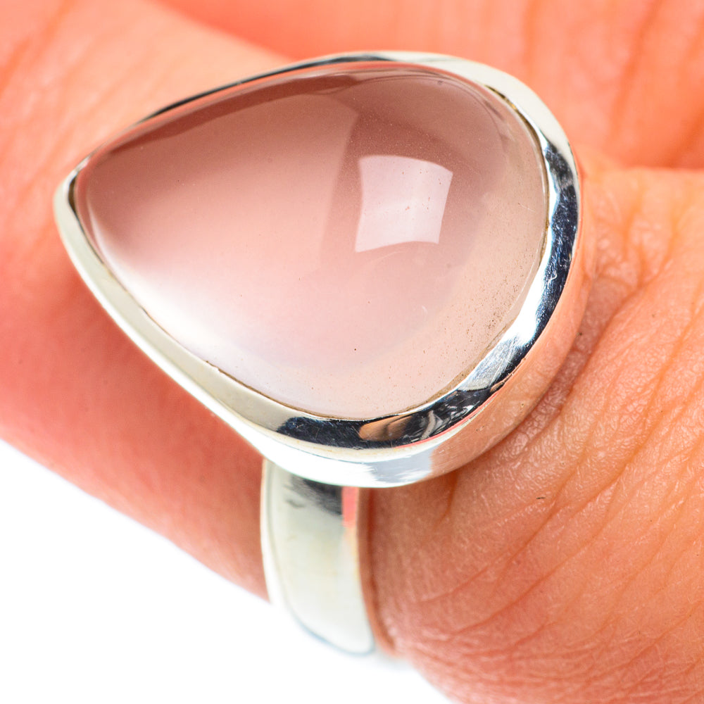 Rose Quartz Rings handcrafted by Ana Silver Co - RING66022