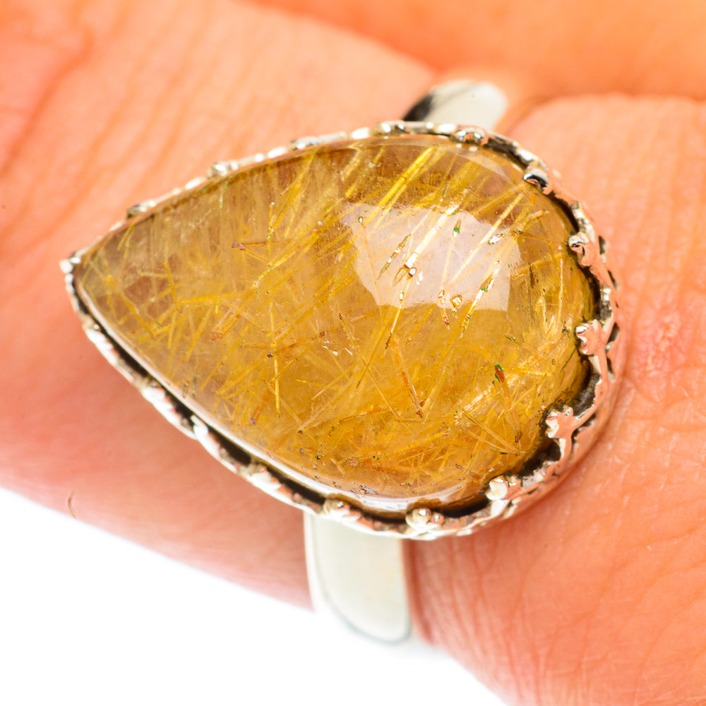 Rutilated Quartz Rings handcrafted by Ana Silver Co - RING66028