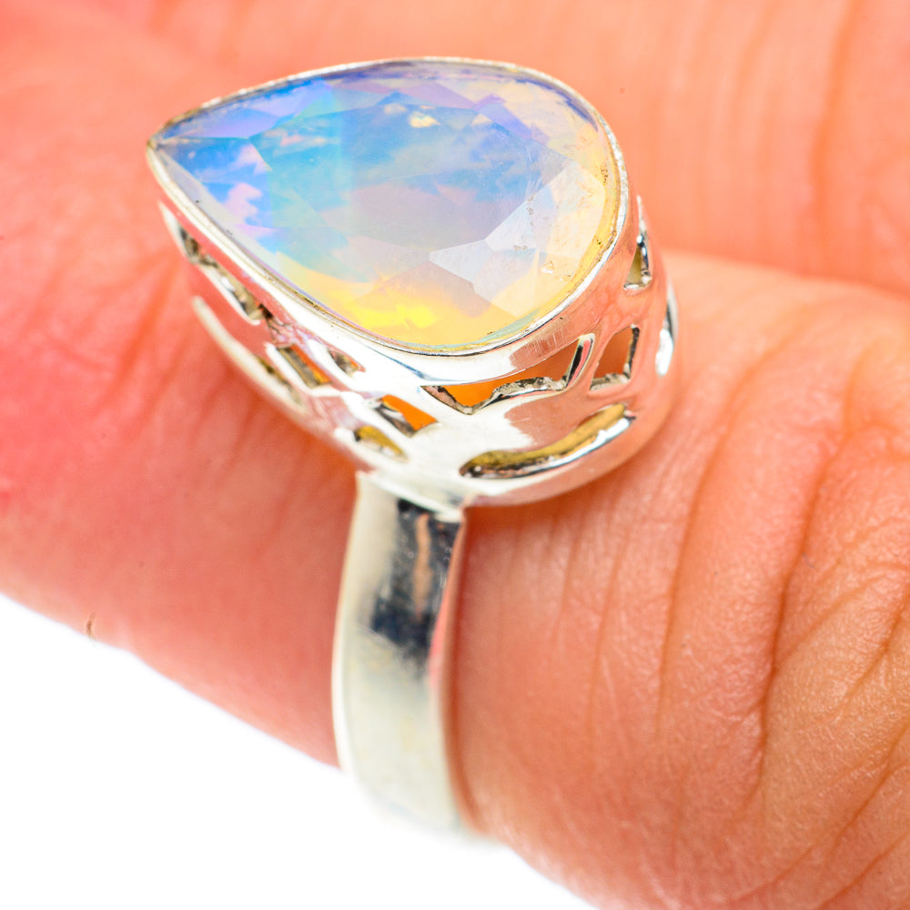 Ethiopian Opal Rings handcrafted by Ana Silver Co - RING66035