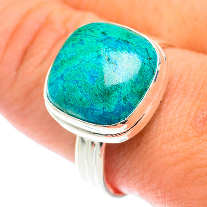 Chrysocolla Rings handcrafted by Ana Silver Co - RING66042