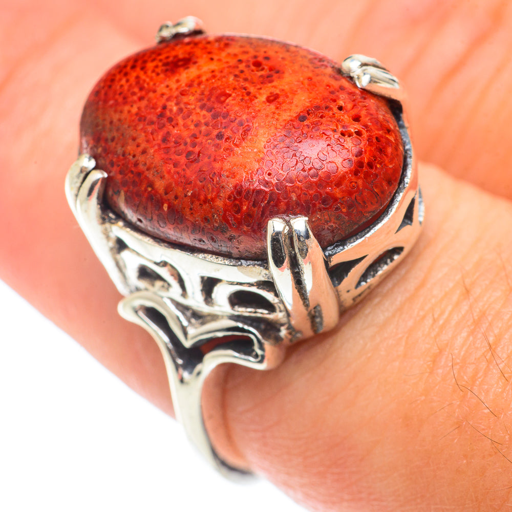 Sponge Coral Rings handcrafted by Ana Silver Co - RING66048