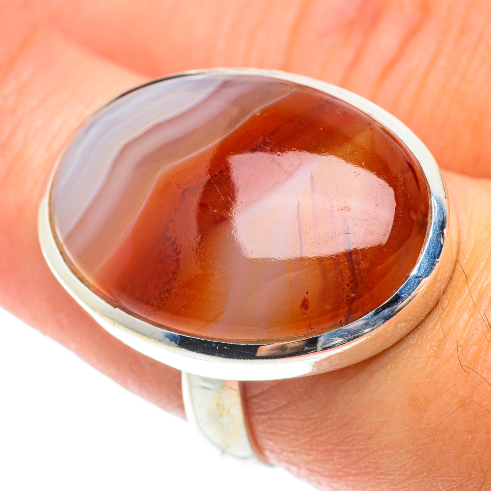 Botswana Agate Rings handcrafted by Ana Silver Co - RING66049