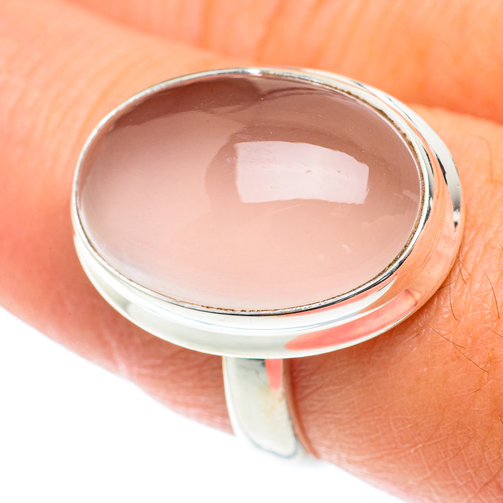 Rose Quartz Rings handcrafted by Ana Silver Co - RING66050