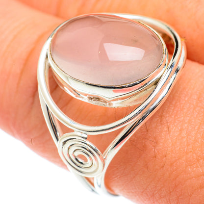 Rose Quartz Rings handcrafted by Ana Silver Co - RING66052