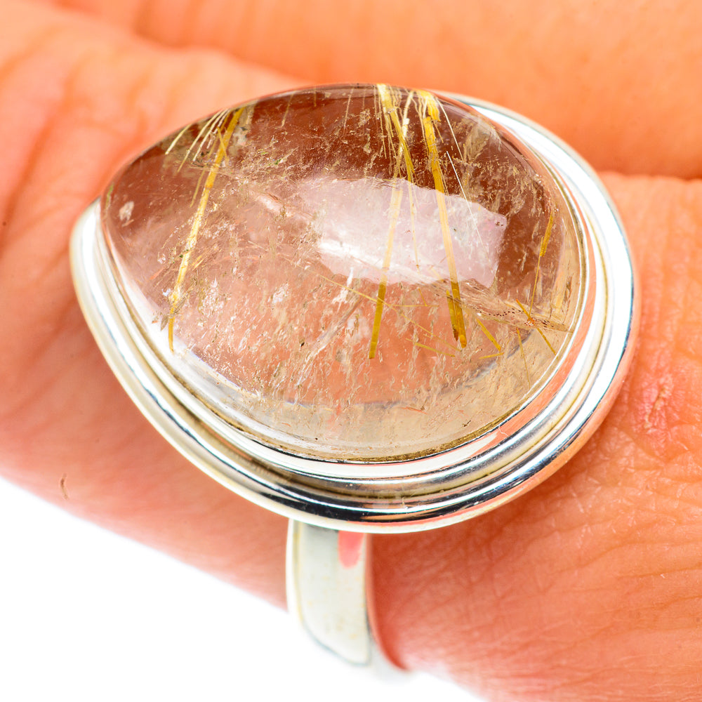 Rutilated Quartz Rings handcrafted by Ana Silver Co - RING66057