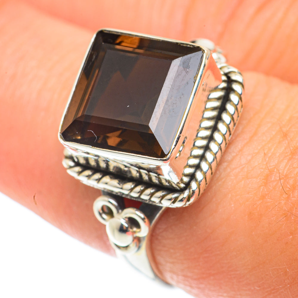 Smoky Quartz Rings handcrafted by Ana Silver Co - RING66068