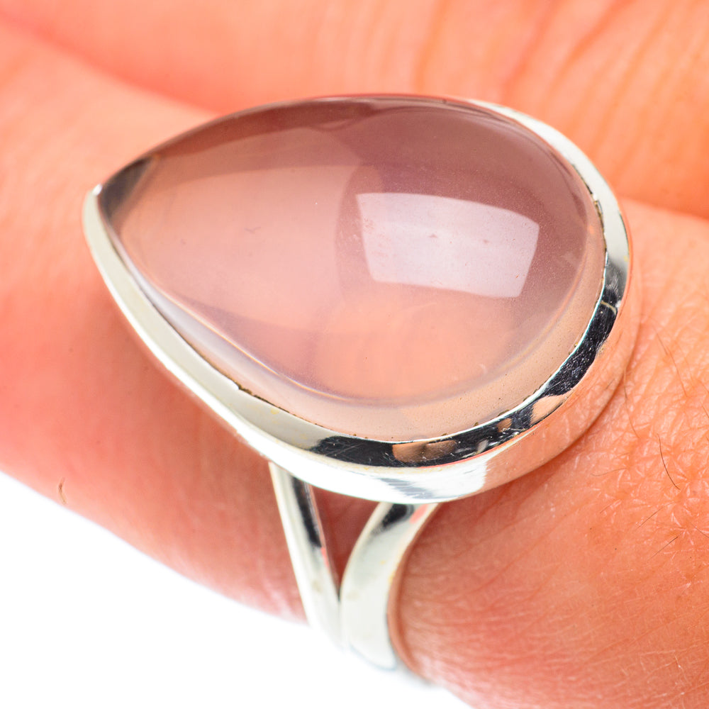 Rose Quartz Rings handcrafted by Ana Silver Co - RING66073