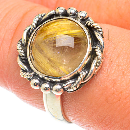 Rutilated Quartz Rings handcrafted by Ana Silver Co - RING66078