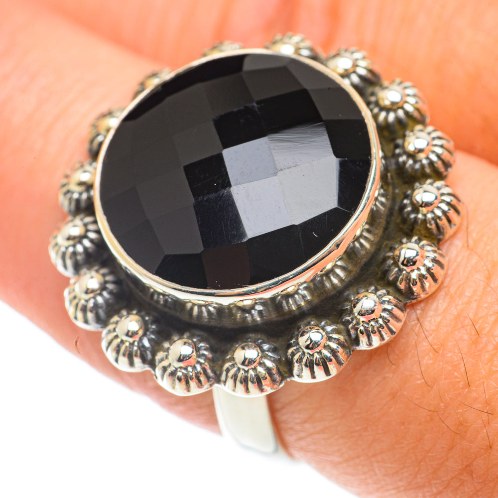 Black Onyx Rings handcrafted by Ana Silver Co - RING66082
