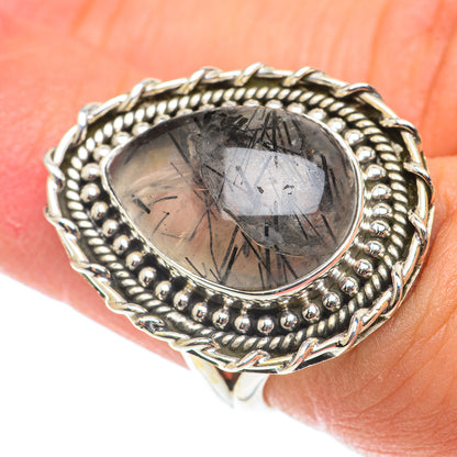Tourmalinated Quartz Rings handcrafted by Ana Silver Co - RING66083
