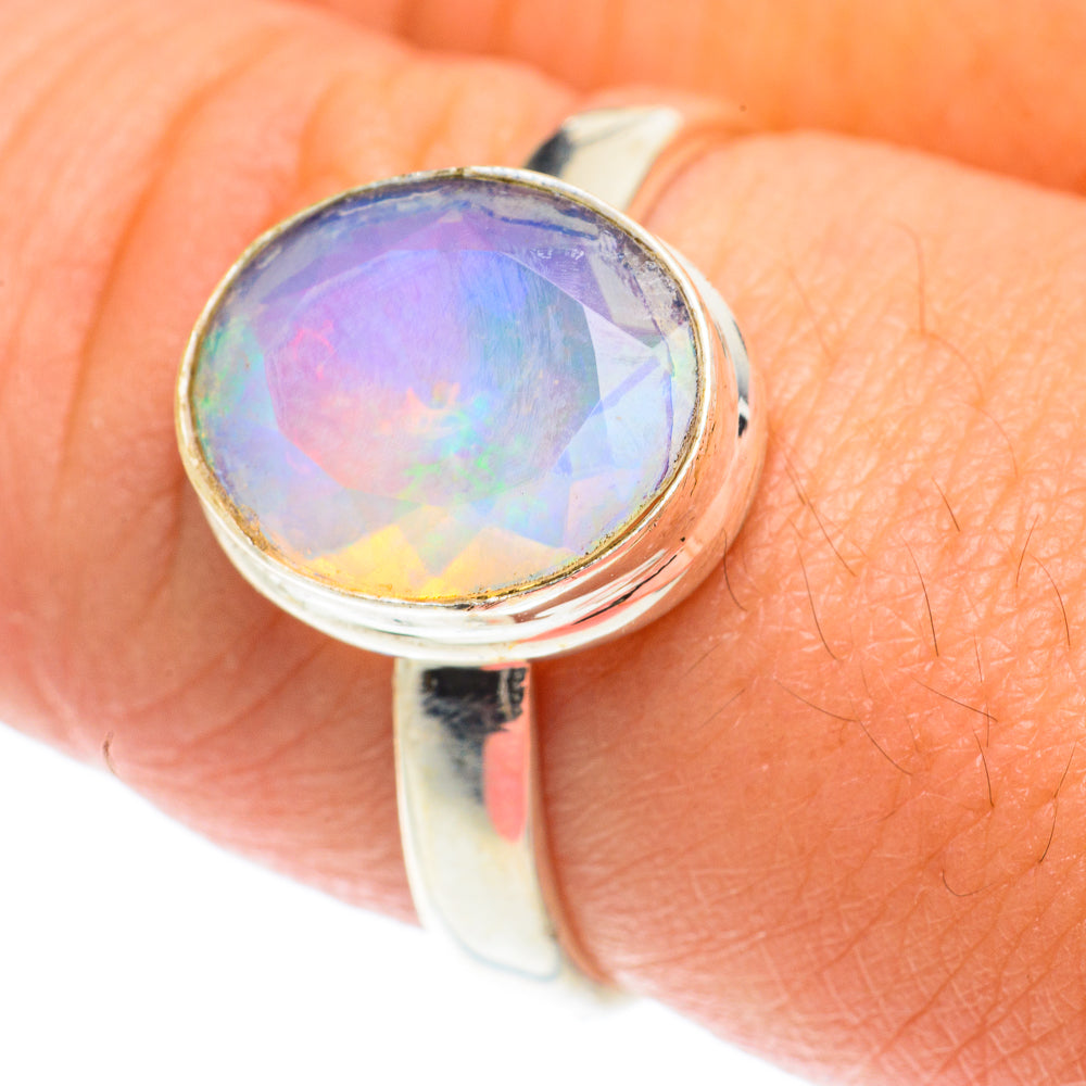 Ethiopian Opal Rings handcrafted by Ana Silver Co - RING66087