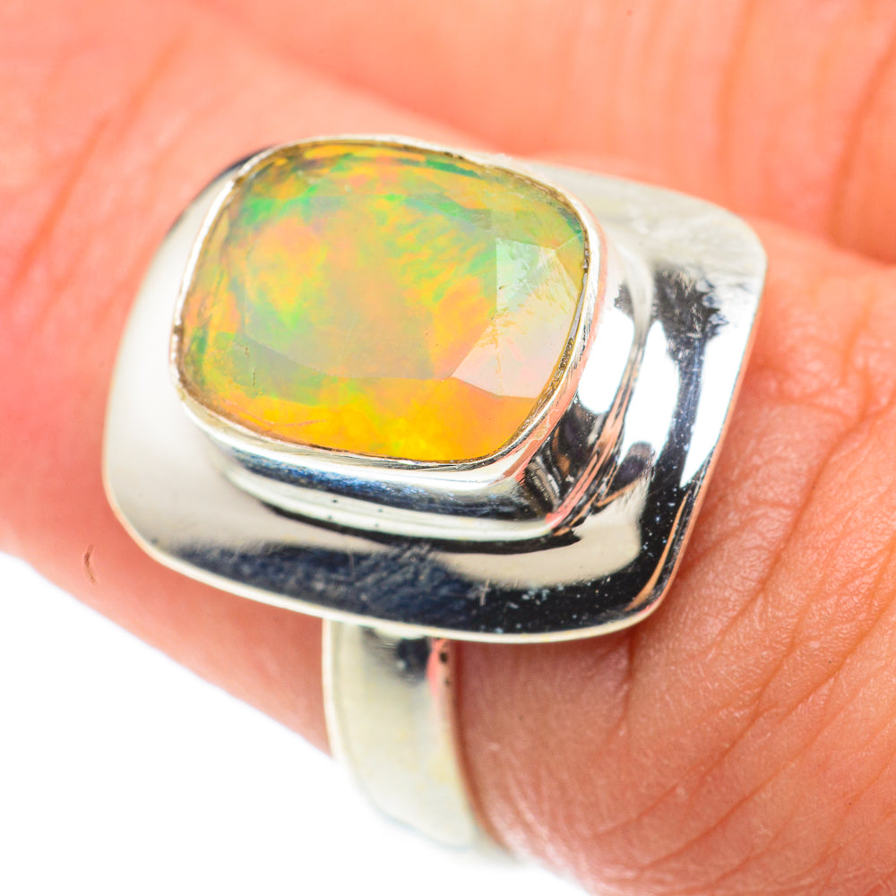 Ethiopian Opal Rings handcrafted by Ana Silver Co - RING66088