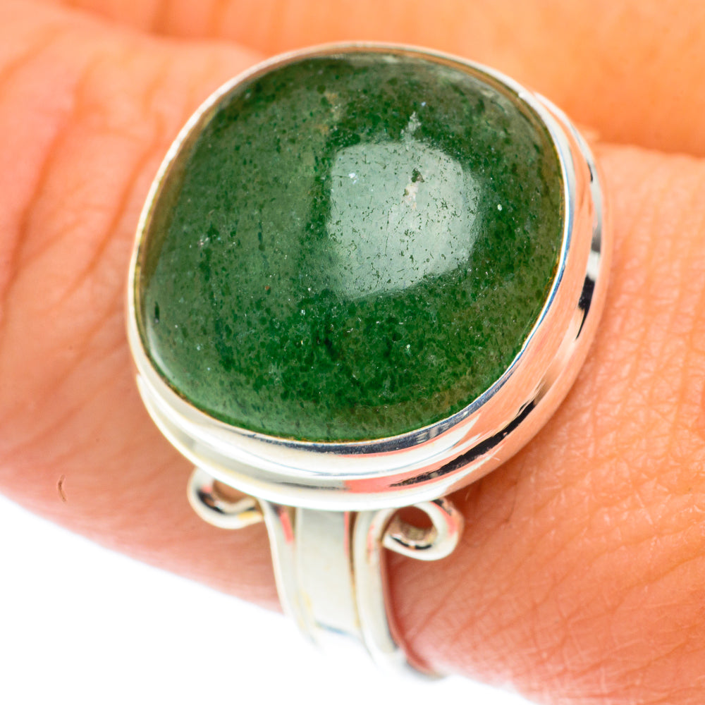 Green Aventurine Rings handcrafted by Ana Silver Co - RING66093