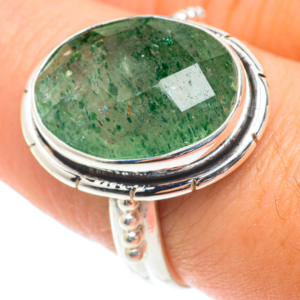 Green Aventurine Rings handcrafted by Ana Silver Co - RING66094