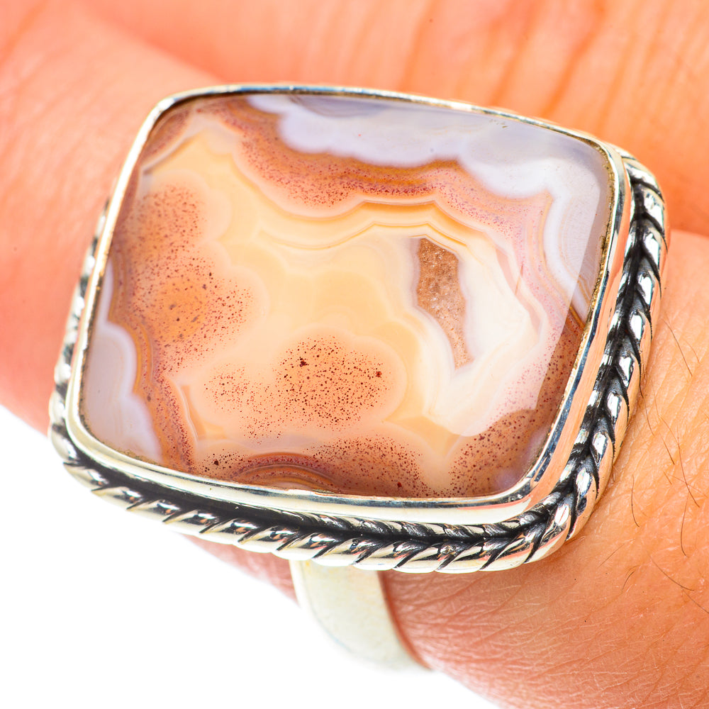 Botswana Agate Rings handcrafted by Ana Silver Co - RING66098