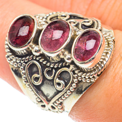 Pink Tourmaline Rings handcrafted by Ana Silver Co - RING66101