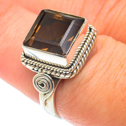 Smoky Quartz Rings handcrafted by Ana Silver Co - RING66119