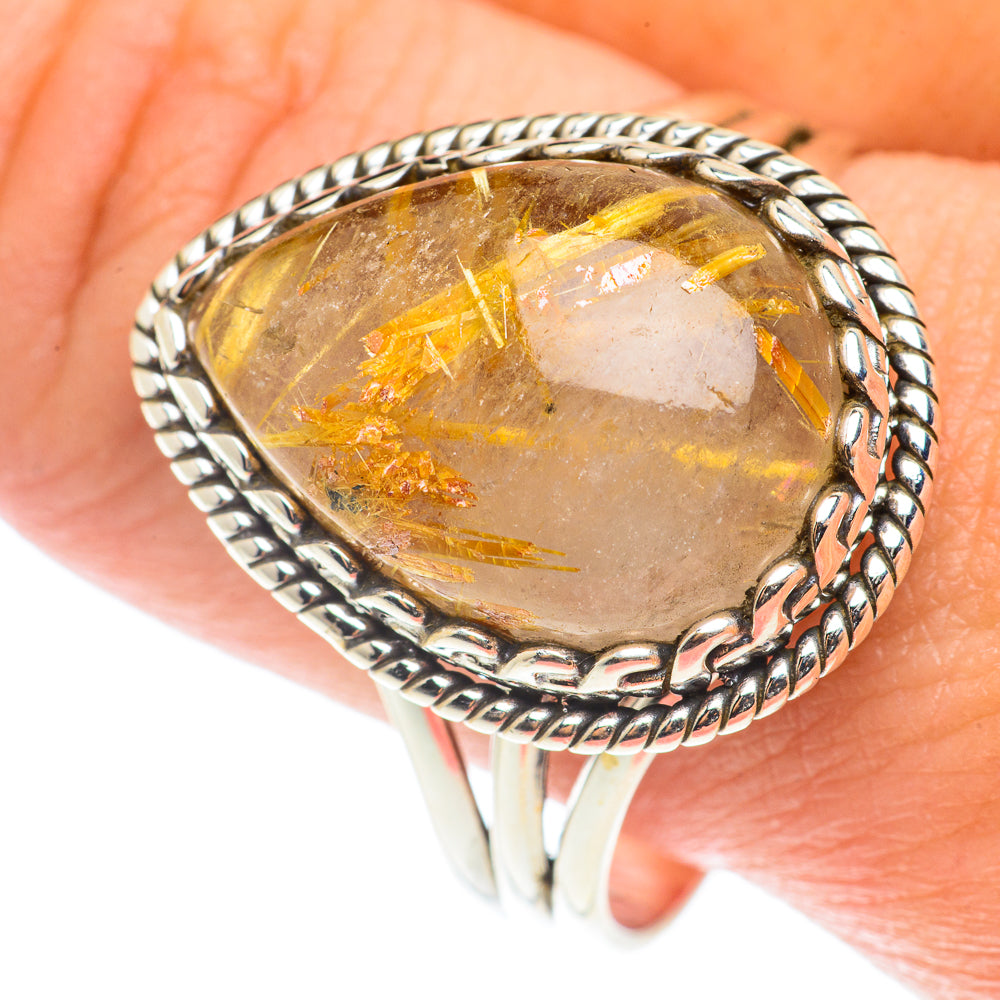 Rutilated Quartz Rings handcrafted by Ana Silver Co - RING66129