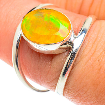 Ethiopian Opal Rings handcrafted by Ana Silver Co - RING66135
