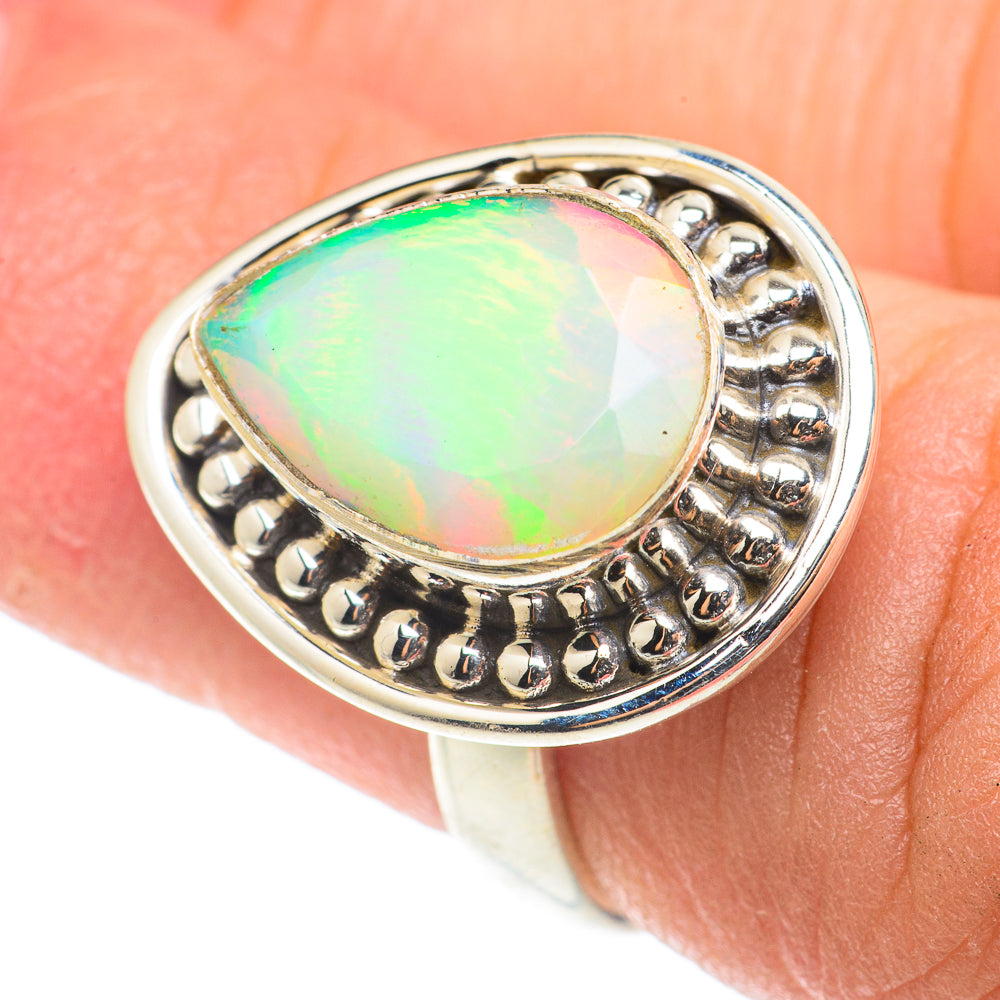 Ethiopian Opal Rings handcrafted by Ana Silver Co - RING66136