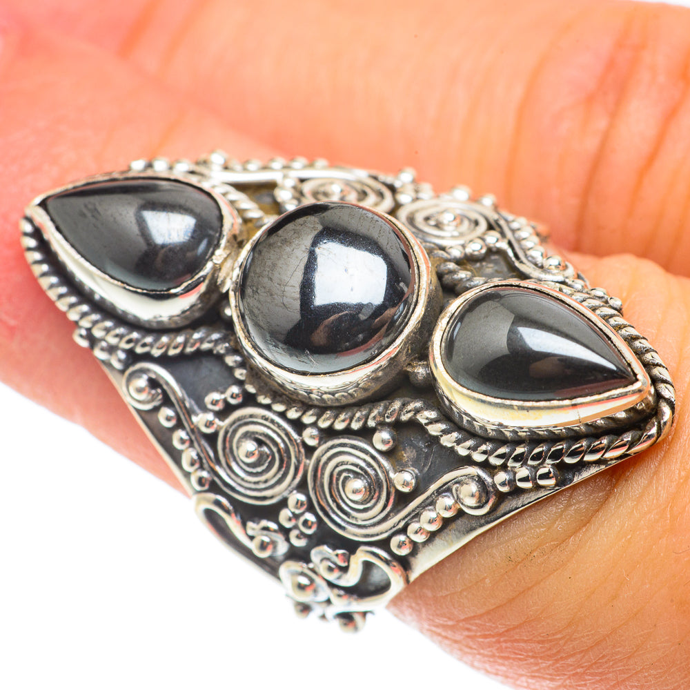Hematite Rings handcrafted by Ana Silver Co - RING66138