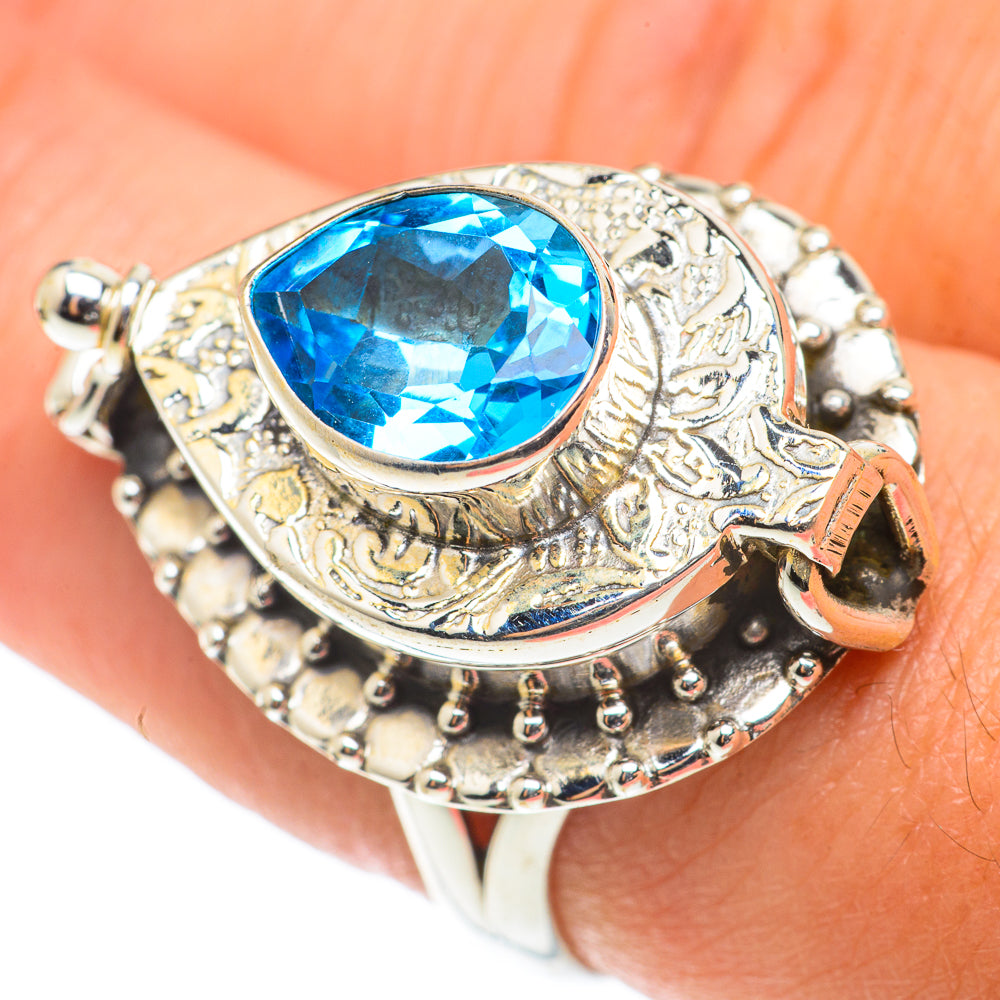 Blue Topaz Rings handcrafted by Ana Silver Co - RING66141