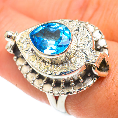 Blue Topaz Rings handcrafted by Ana Silver Co - RING66141