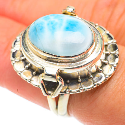 Larimar Rings handcrafted by Ana Silver Co - RING66143
