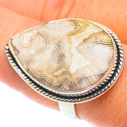 Laguna Lace Agate Rings handcrafted by Ana Silver Co - RING66165