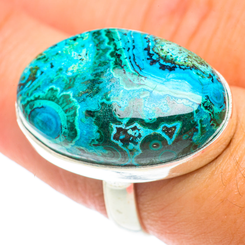 Chrysocolla Rings handcrafted by Ana Silver Co - RING66170