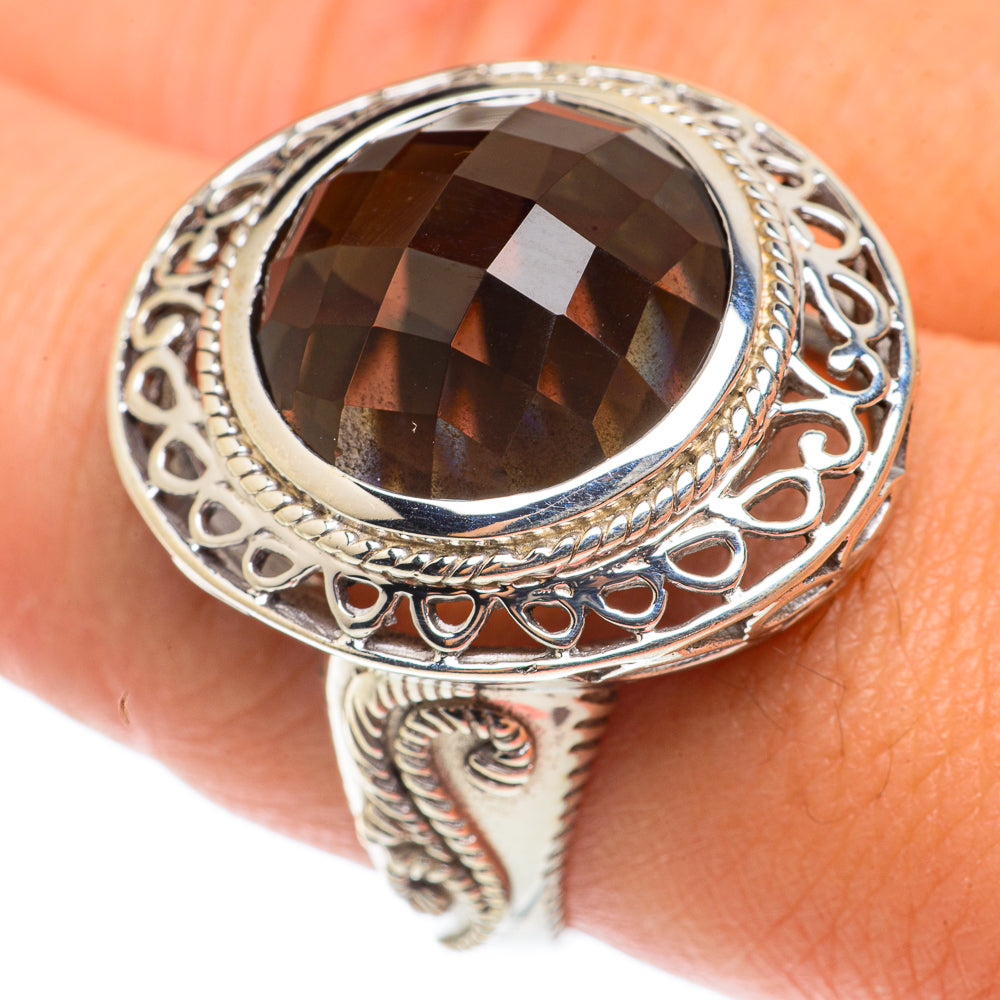 Smoky Quartz Rings handcrafted by Ana Silver Co - RING66174