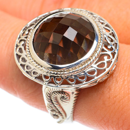 Smoky Quartz Rings handcrafted by Ana Silver Co - RING66174
