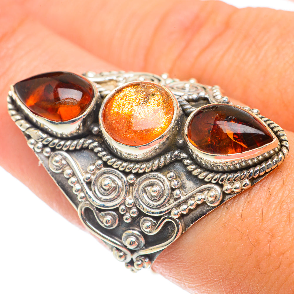 Sunstone Rings handcrafted by Ana Silver Co - RING66178
