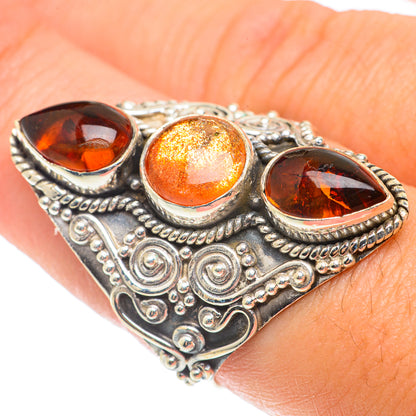 Sunstone Rings handcrafted by Ana Silver Co - RING66178