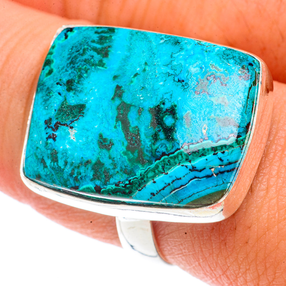Chrysocolla Rings handcrafted by Ana Silver Co - RING66180