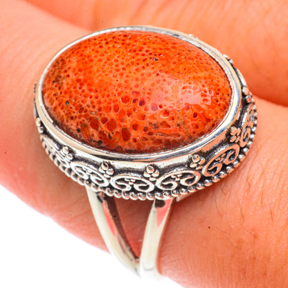 Sponge Coral Rings handcrafted by Ana Silver Co - RING66189