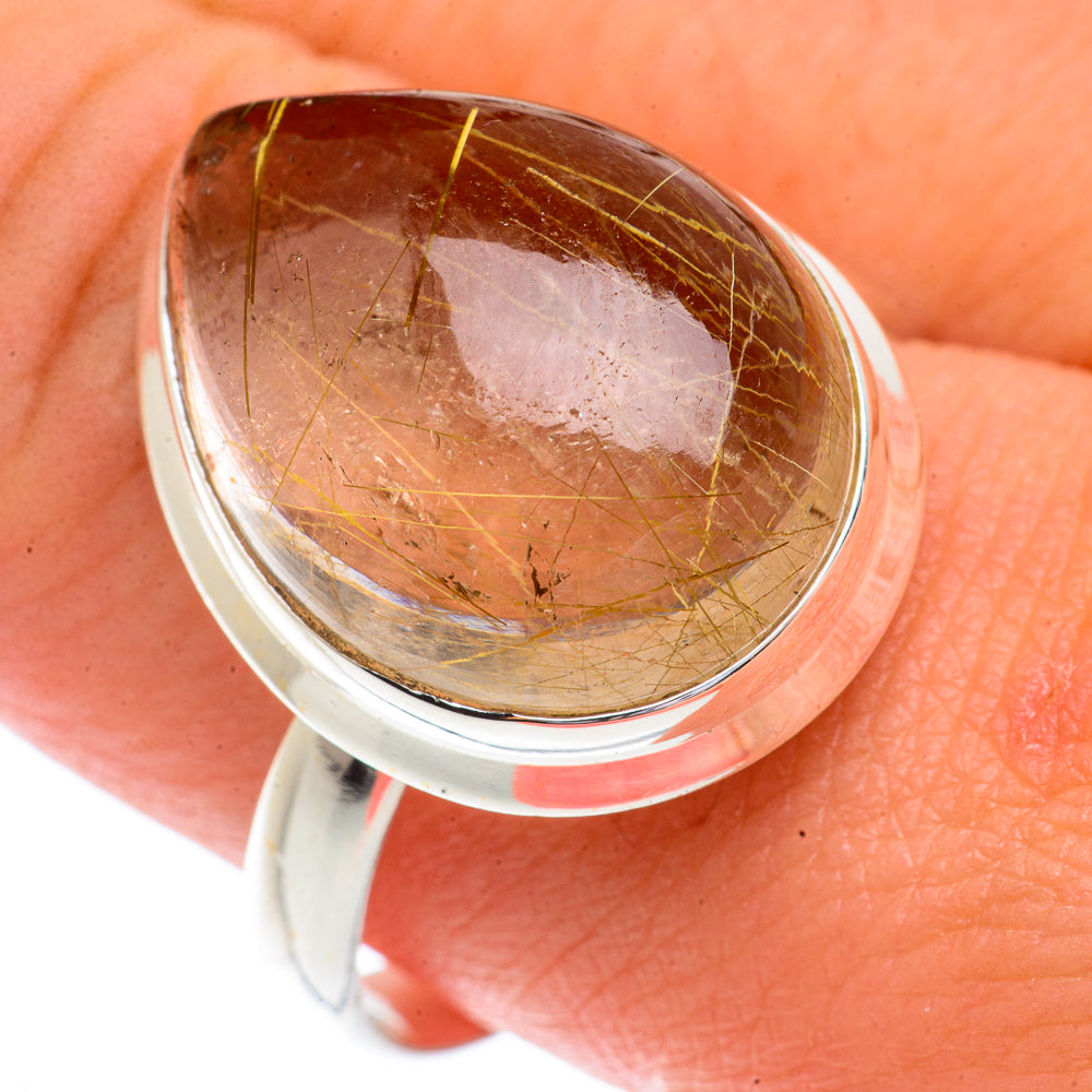 Rutilated Quartz Rings handcrafted by Ana Silver Co - RING66197