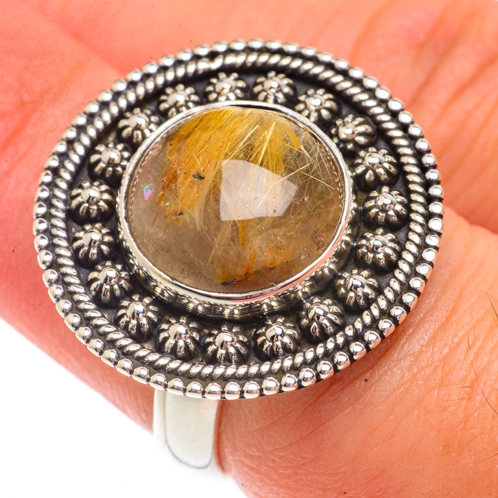 Rutilated Quartz Rings handcrafted by Ana Silver Co - RING66200