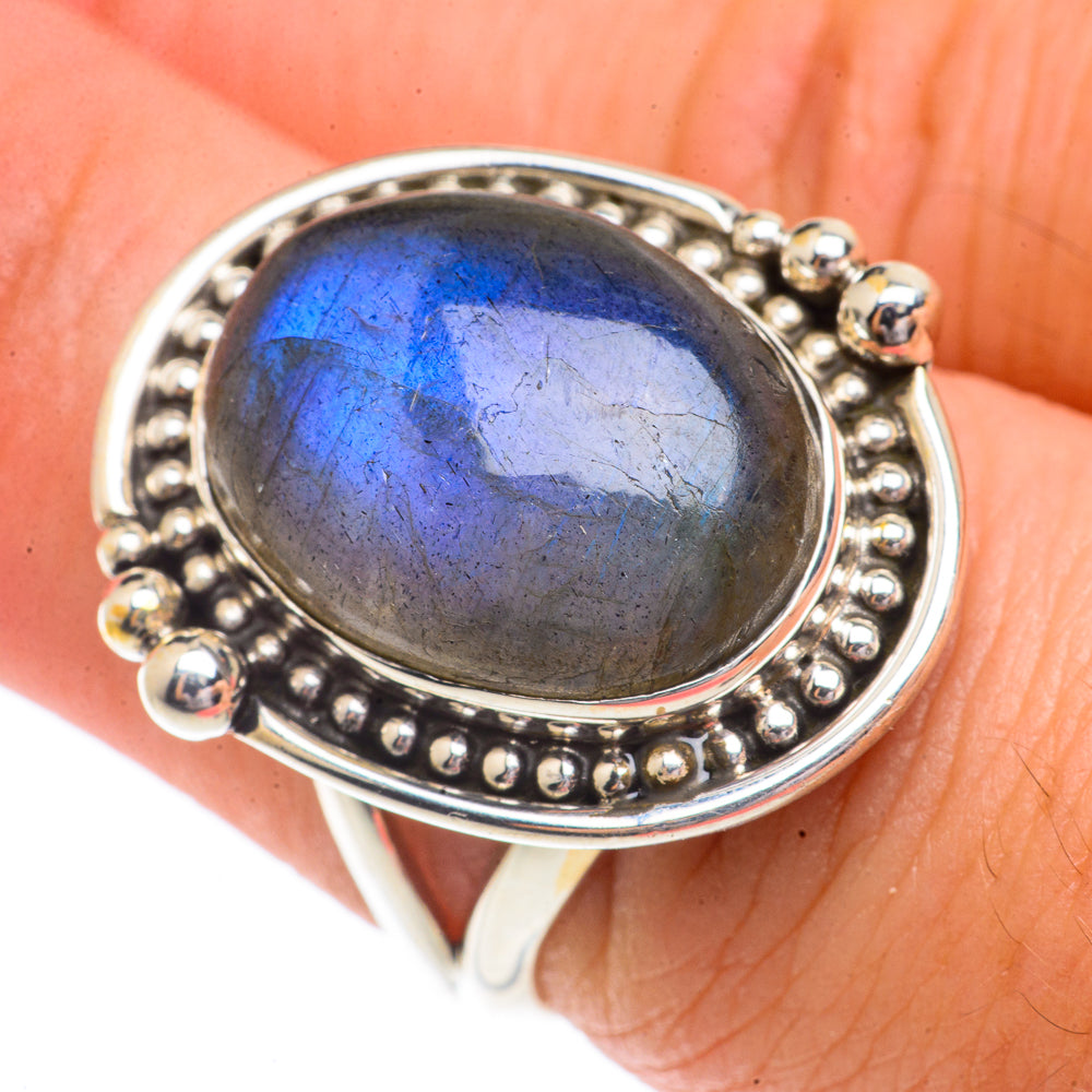 Labradorite Rings handcrafted by Ana Silver Co - RING66212